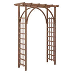 Traliccio Ad Arco Da Giardino In Legno Robusto 85 - Pergola Esterna Per Piante Rampicanti, Matrimoni/Patio/Prato/Cortile, Facile Montaggio
