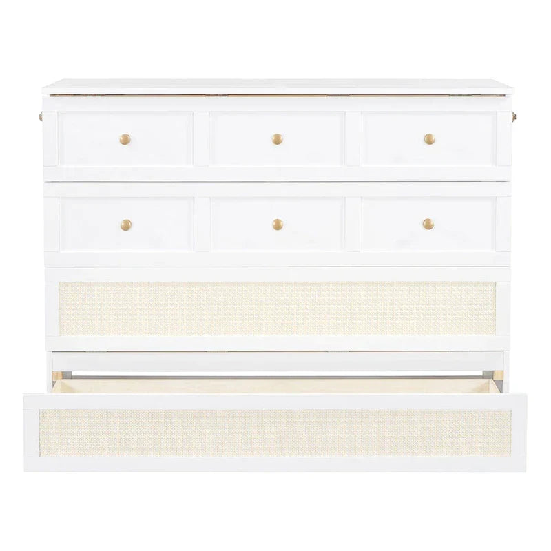 Nestfair Full Size Murphy Bed with Large Drawers