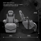 Gaming Recliner - Reclining Gaming Chair with Footrest