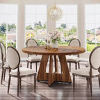 47 Inch Round Dining Table for 4 people
