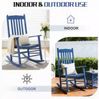 Karl Home | 24-Inch Solid Wood Patio Rocking Chair