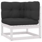 vidaXL Patio Furniture Set 10 Piece Outdoor Sectional Sofa Solid Wood Pine