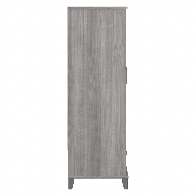 Somerset Tall Entryway Cabinet with Doors and Drawer by Bush Furniture
