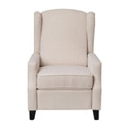 Push Back Wing Back Pocket Spring Recliner with Side Accent Nail Trim