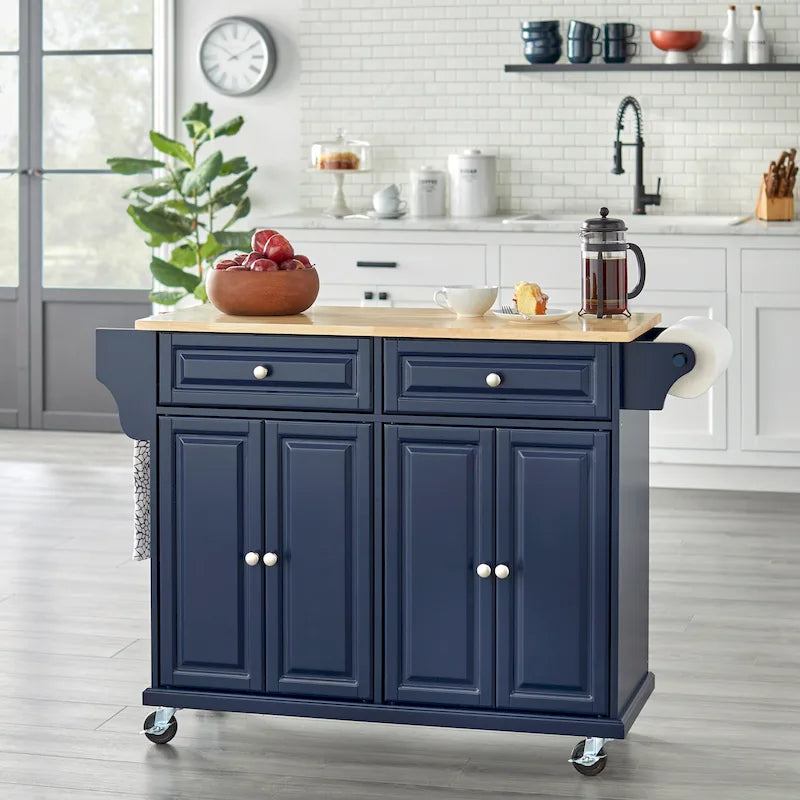 Simple Living Georgia Rolling Kitchen Cart