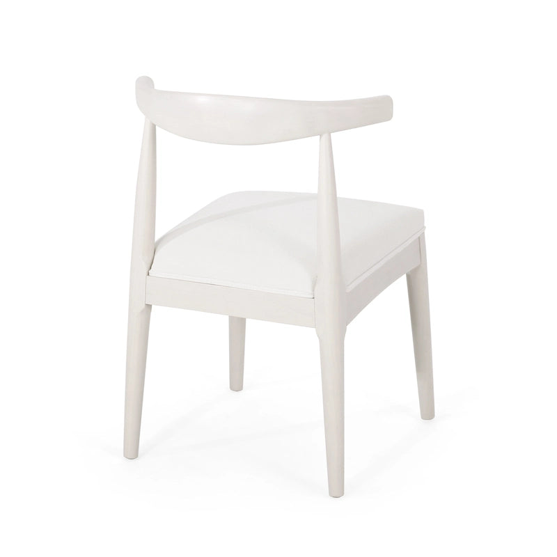 Cortina Fabric and Rubberwood Dining Chairs (Set of 2) by Christopher Knight Home