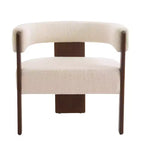 Christopher Knight Home Noah Modern Rubberwood Upholstered Accent Arm Chair