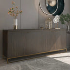 Clihome Furniture Wood 4-Door Accent Cabinet
