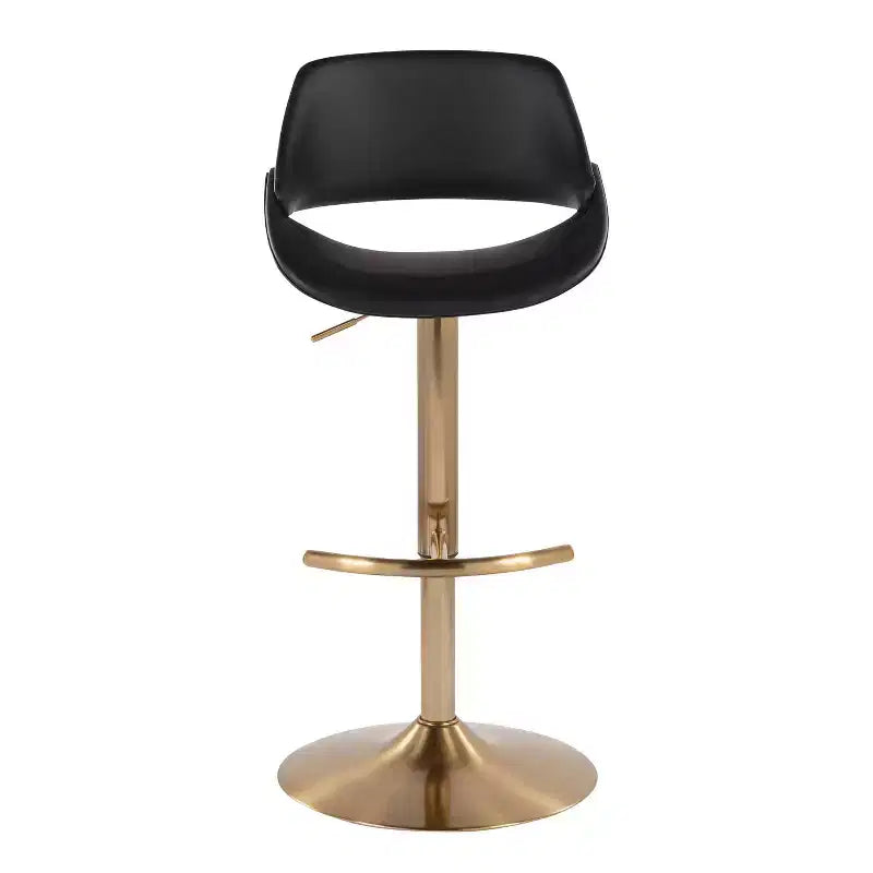 LumiSource Set of 2 Fabrico Adjustable Barstools PU