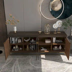 Clihome Furniture Wood 4-Door Accent Cabinet
