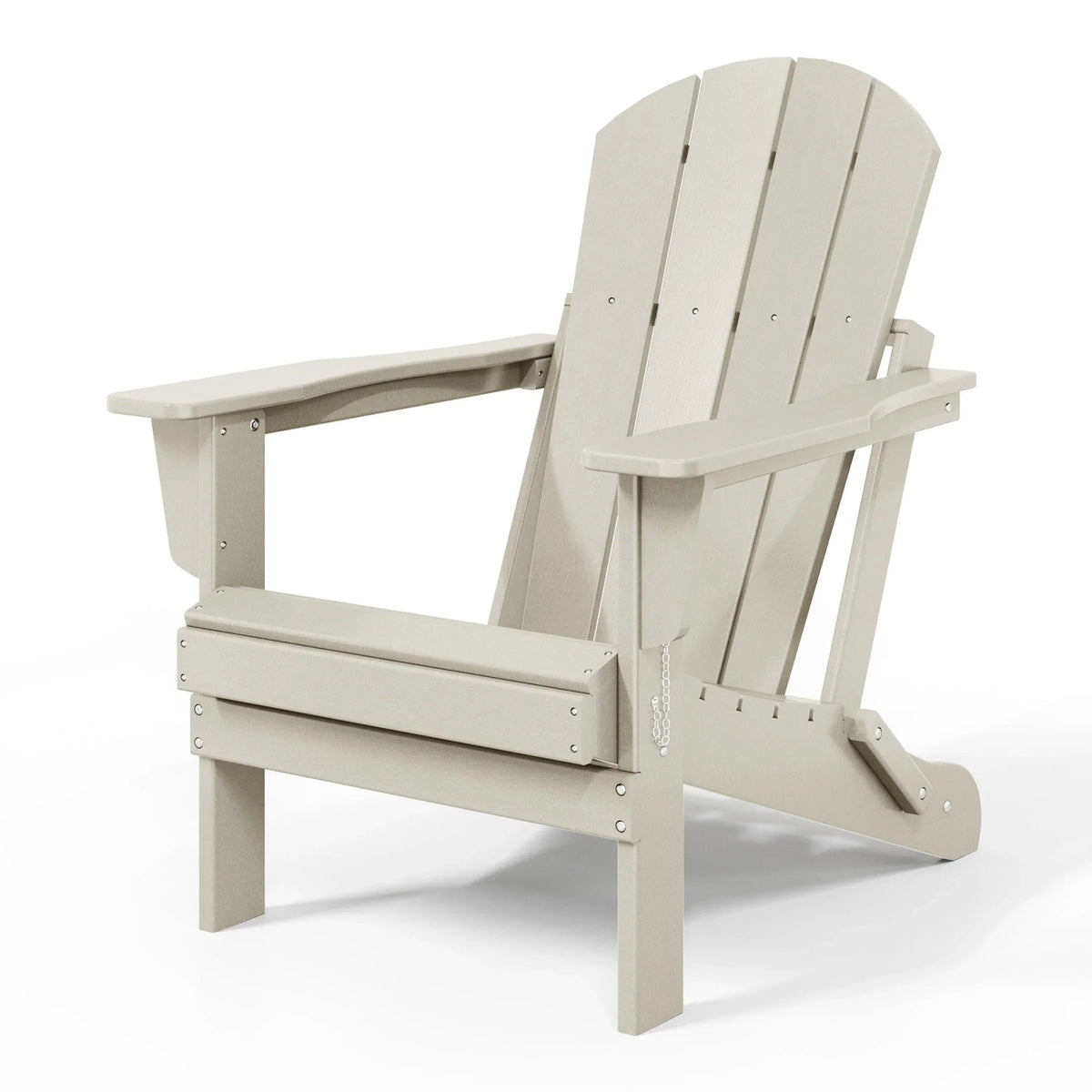 Polytrends Laguna Fade Resistant All Weather Outdoor Patio Folding Adirondack Chair